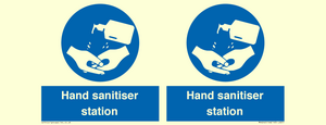 Hand sanitiser station